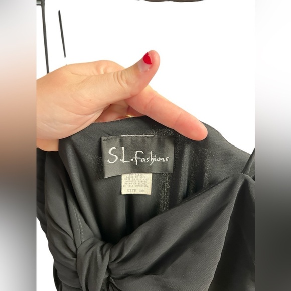 S.L fashions Y2K black midi swing dress - Picture 5 of 7